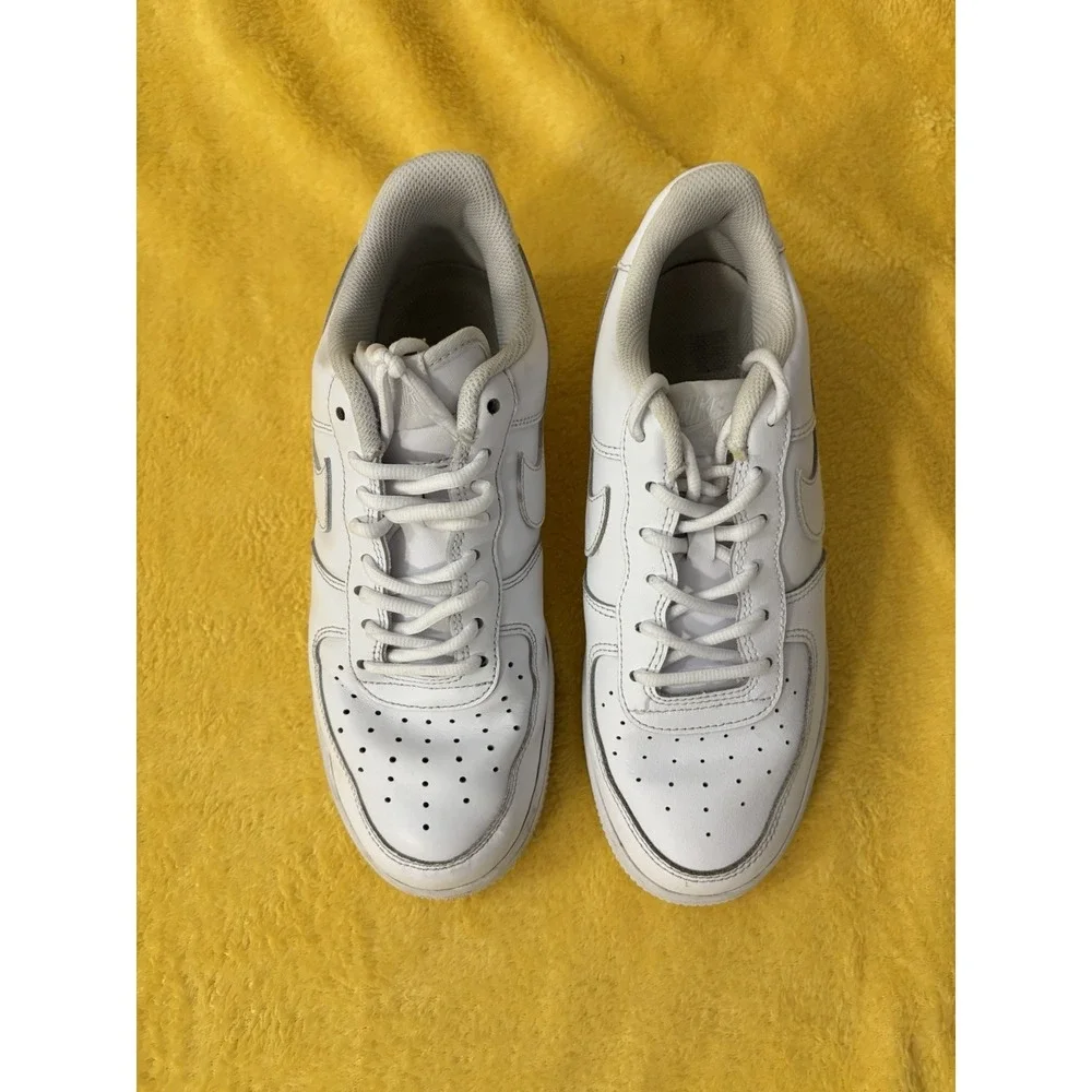 Nike Air Force 1 Shoes Low Big Kids GS Triple White Sneakers DH2920 111 Size 7Y